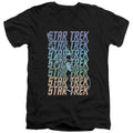 Star Trek Multi Logo Enterprise V-Neck T-Shirt
