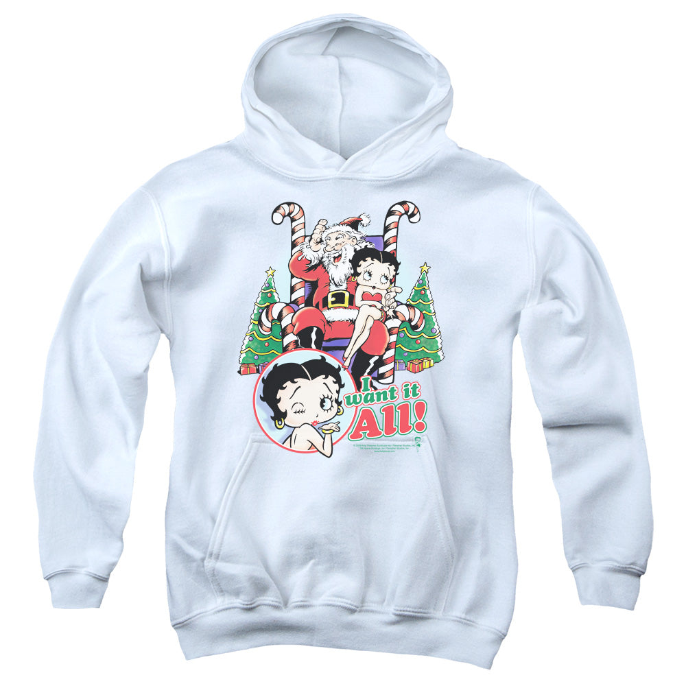 Betty Boop I Want It All Youth Hoodie