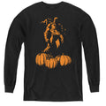 Batman A Bat Among Pumpkins Youth Long Sleeve T-Shirt