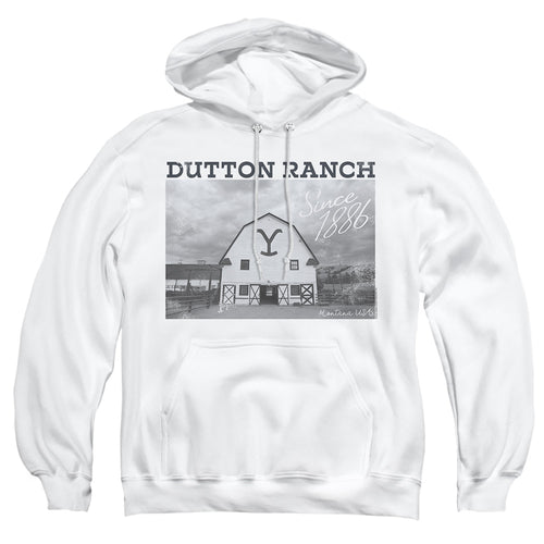 Yellowstone Dutton Ranch Barn Since 1886 Pullover Hoodie