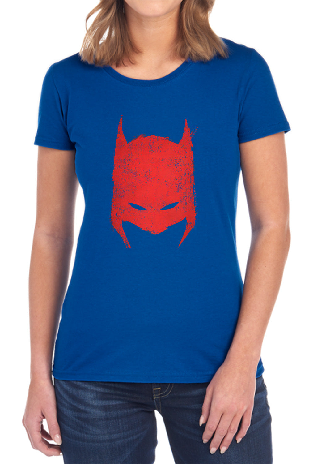 Batman Hacked & Scratched Womens T-Shirt