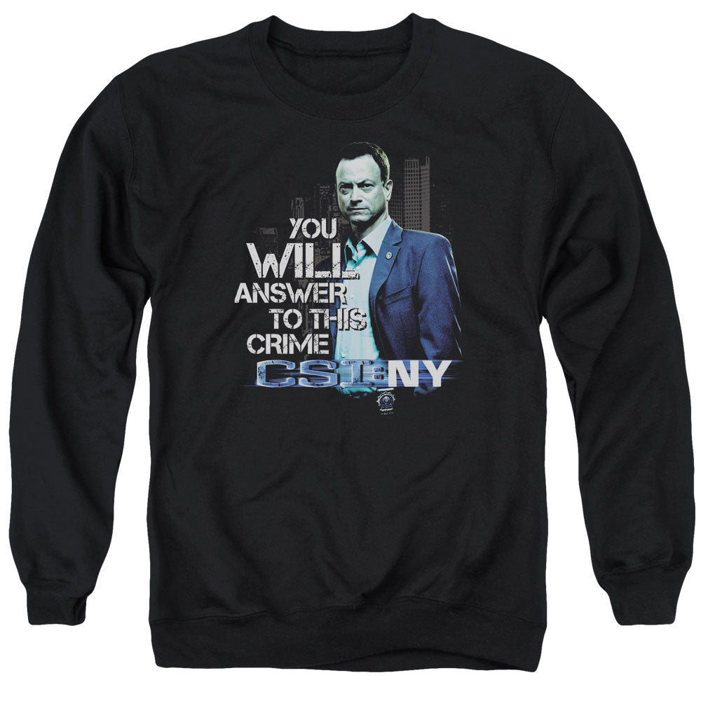 CSI: NY You Will Answer Crewneck Sweatshirt