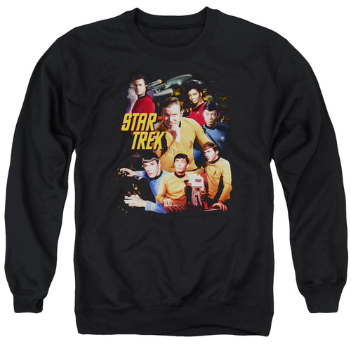 Star Trek At the Controls Crewneck Sweatshirt