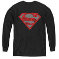 Superman Elephant Rose Shield Youth Long Sleeve T-Shirt