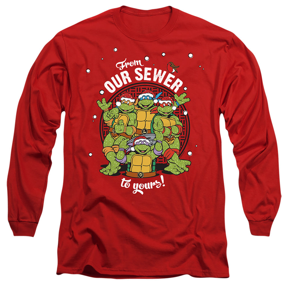 Teenage Mutant Ninja Turtles Merry Christmas From Our Sewer Long Sleeve T-Shirt