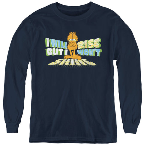 Garfield Rise Not Shine Youth Long Sleeve T-Shirt
