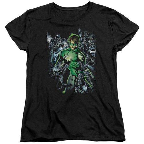 Green Lantern Surrounded By Death Womens T-Shirt