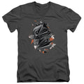 Batman v Superman Bat Head Tech V-Neck T-Shirt