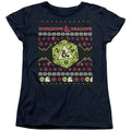 Dungeons & Dragons 20-sided Dice Ugly Christmas Womens T-Shirt