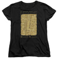 Harry Potter Marauders Map Interior Words Womens T-Shirt