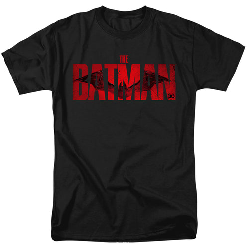 The Batman Crimson Drawn Bat Logo T-Shirt