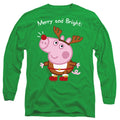 Peppa Pig George Pig Christmas Reindeer Long Sleeve T-Shirt