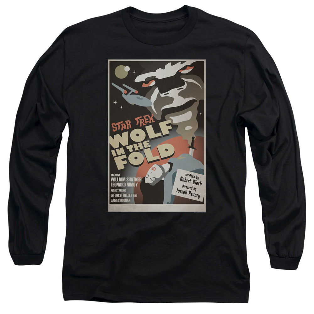 Star Trek Juan Ortiz Wolf in the Fold Black Long Sleeve T-Shirt