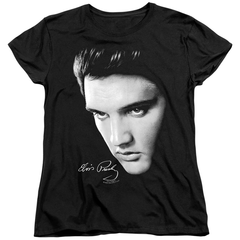 Elvis Presley Face Womens T-Shirt