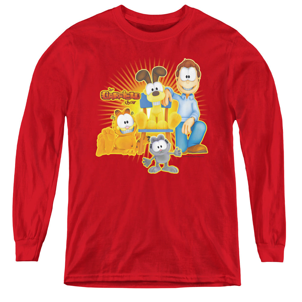 Garfield Say Cheese Youth Long Sleeve T-Shirt
