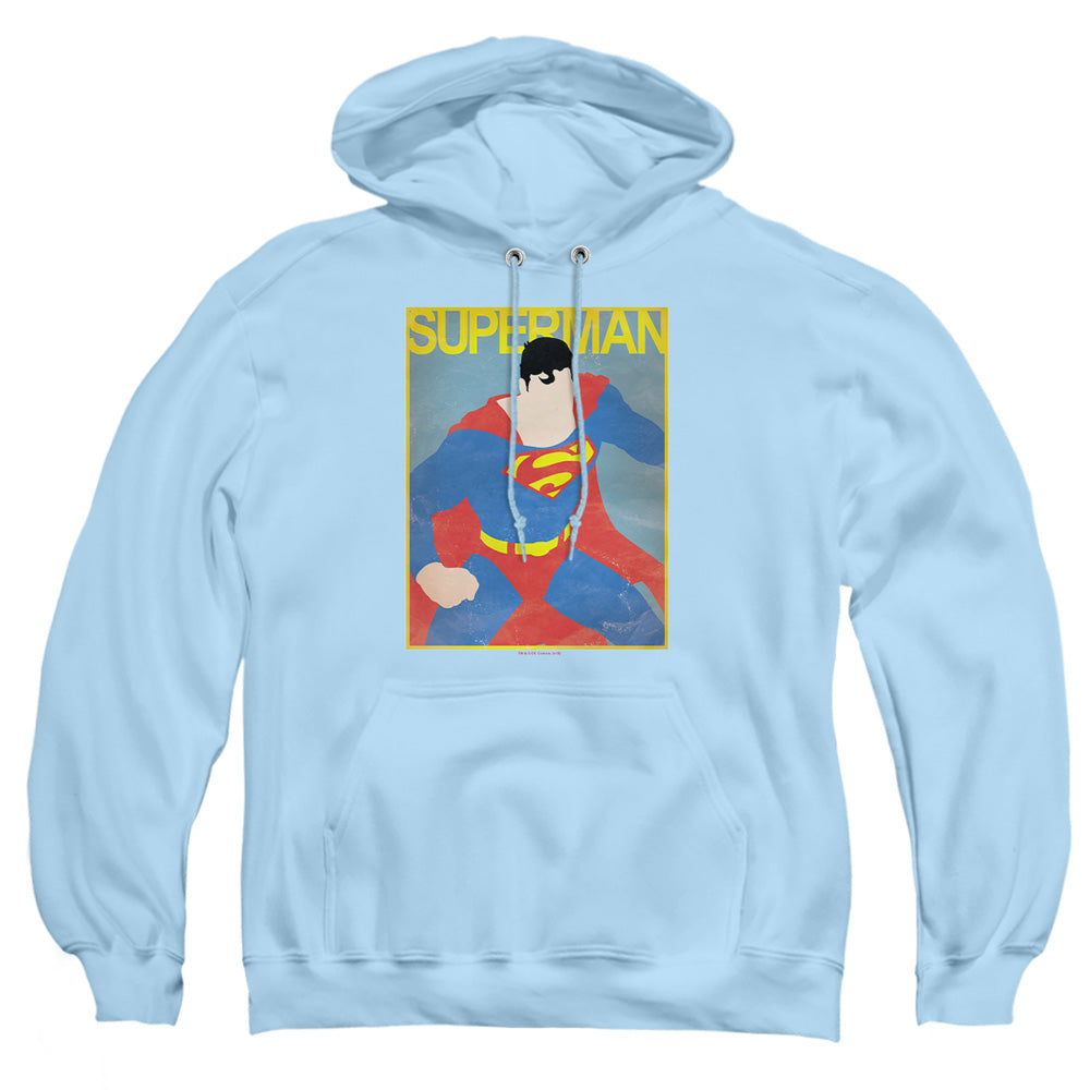 Superman Simple Sm Poster Pullover Hoodie