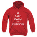 Star Trek Keep Calm and Klingon Youth Hoodie