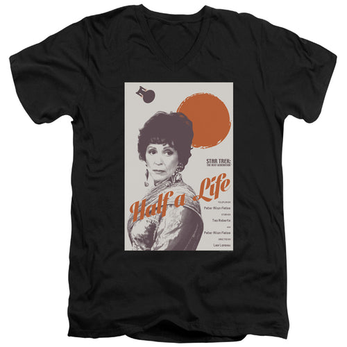 Star Trek Half a Life Black V-Neck T-Shirt