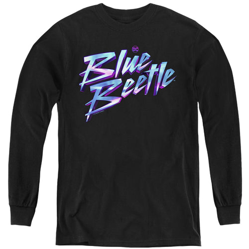 Blue Beetle Logo Youth Long Sleeve T-Shirt