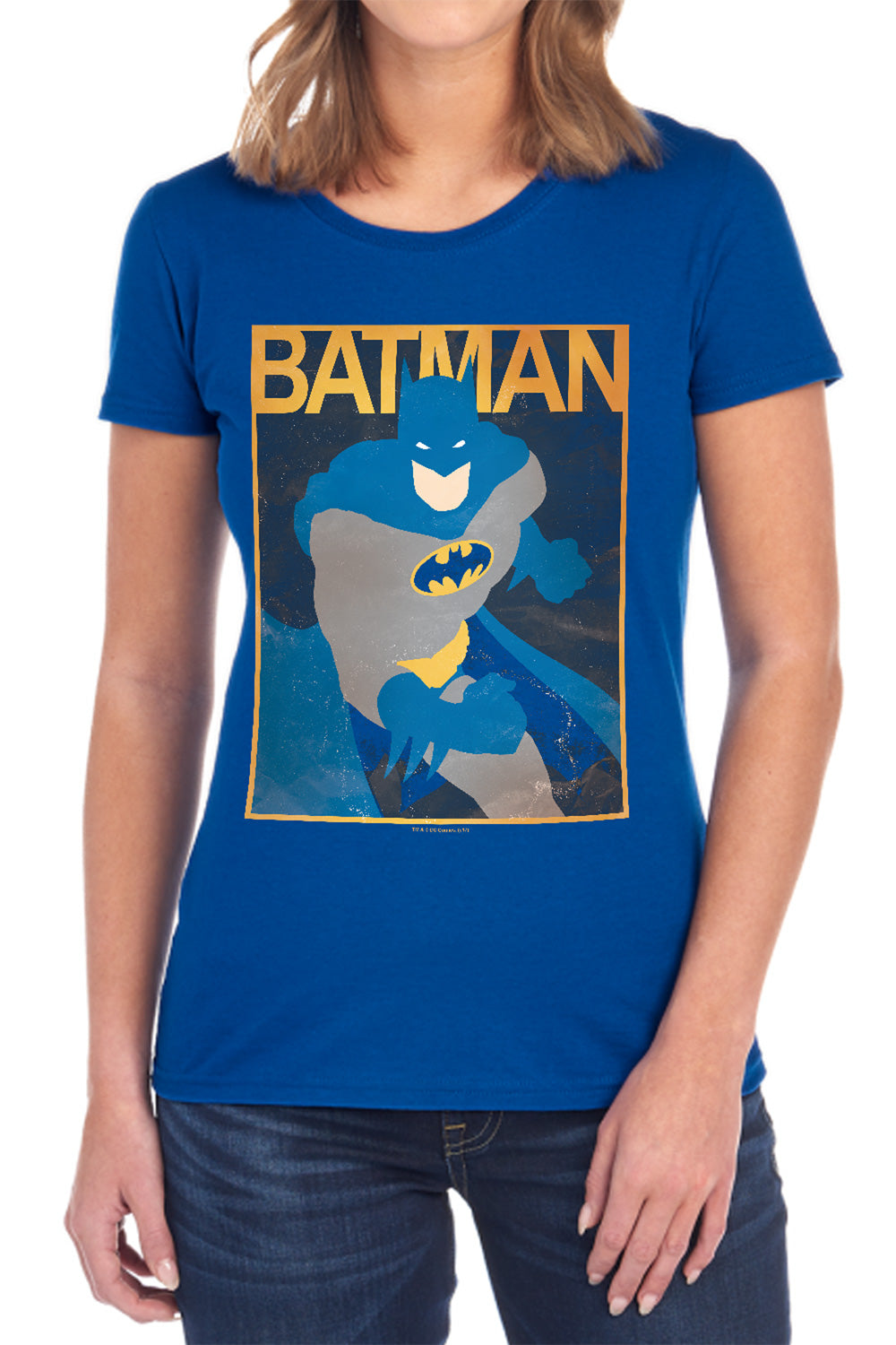 Batman Simple Bm Poster Womens T-Shirt