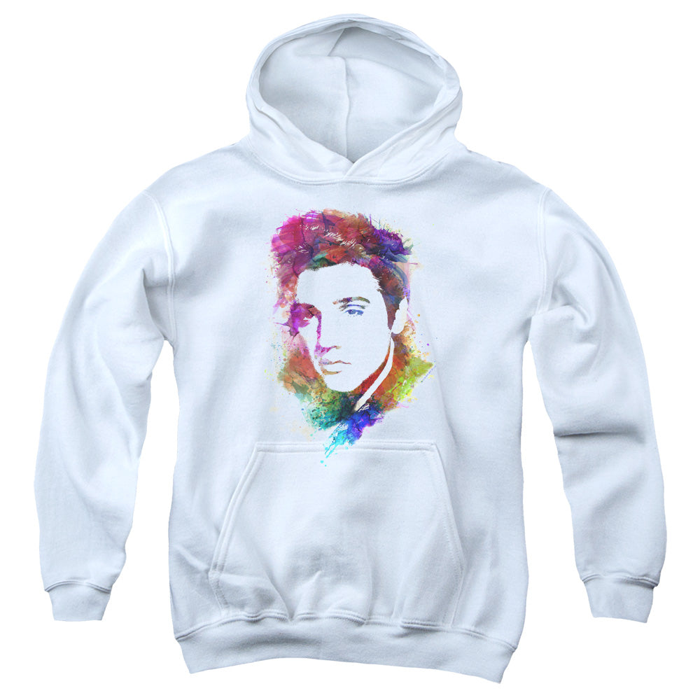 Elvis Presley Watercolor King Youth Hoodie