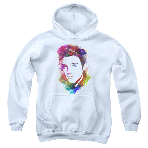 Elvis Presley Watercolor King Youth Hoodie