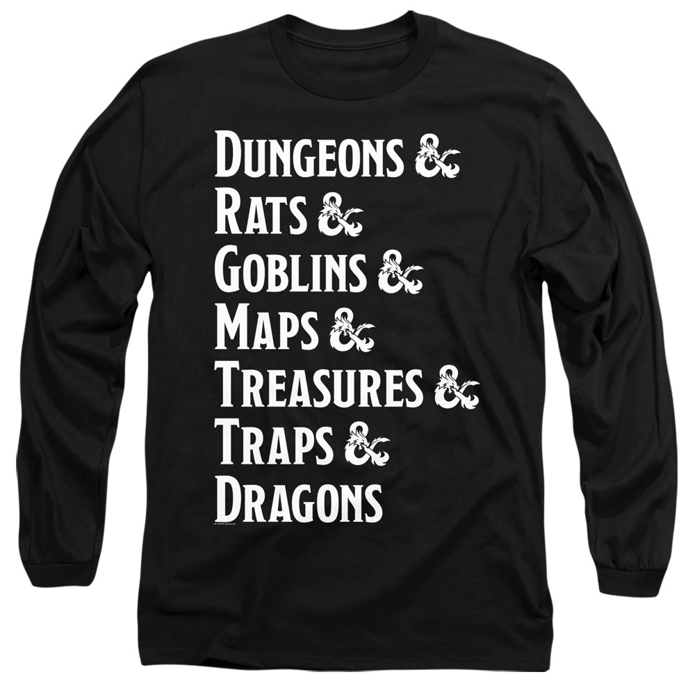 Dungeons & Dragons Dungeon List Long Sleeve T-Shirt