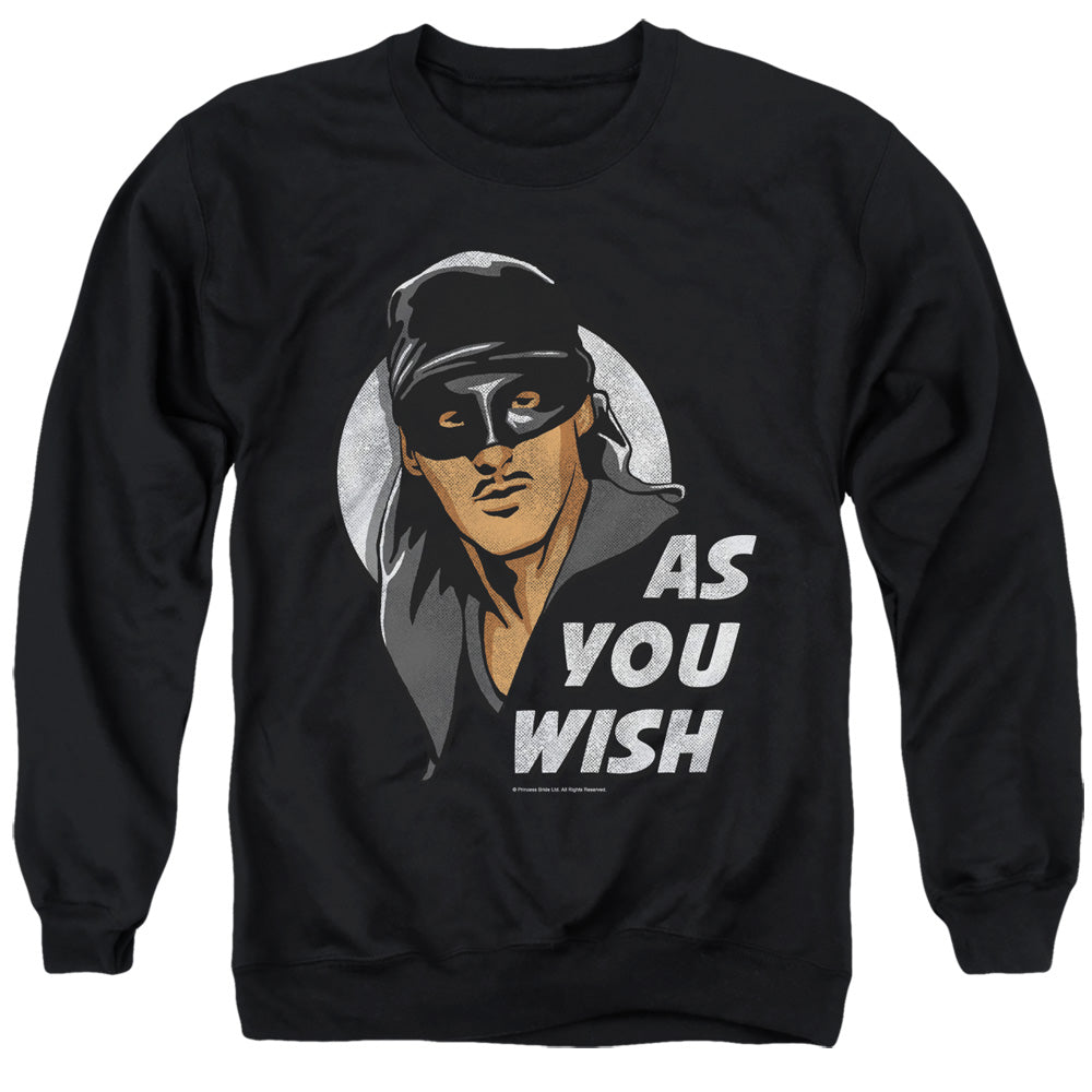 The Princess Bride As You Wish Black Crewneck Sweatshirt