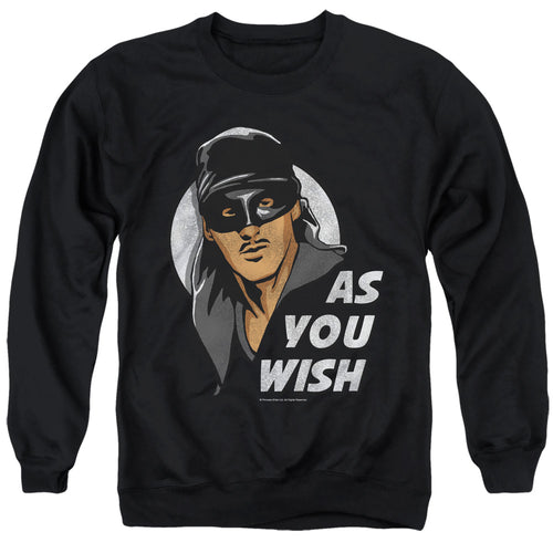 The Princess Bride As You Wish Black Crewneck Sweatshirt