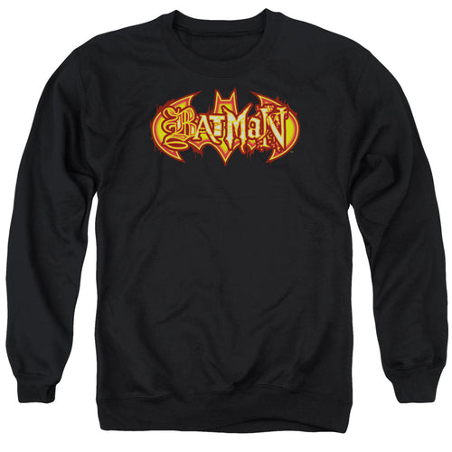 Batman Fiery Shield Crewneck Sweatshirt