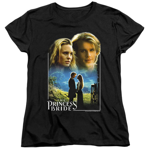 The Princess Bride Buttercup & Westley Black Womens T-Shirt