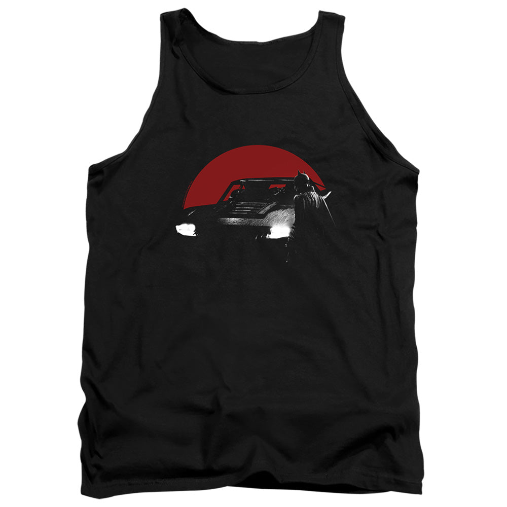 The Batman Red Moon and Batmobile Tank Top