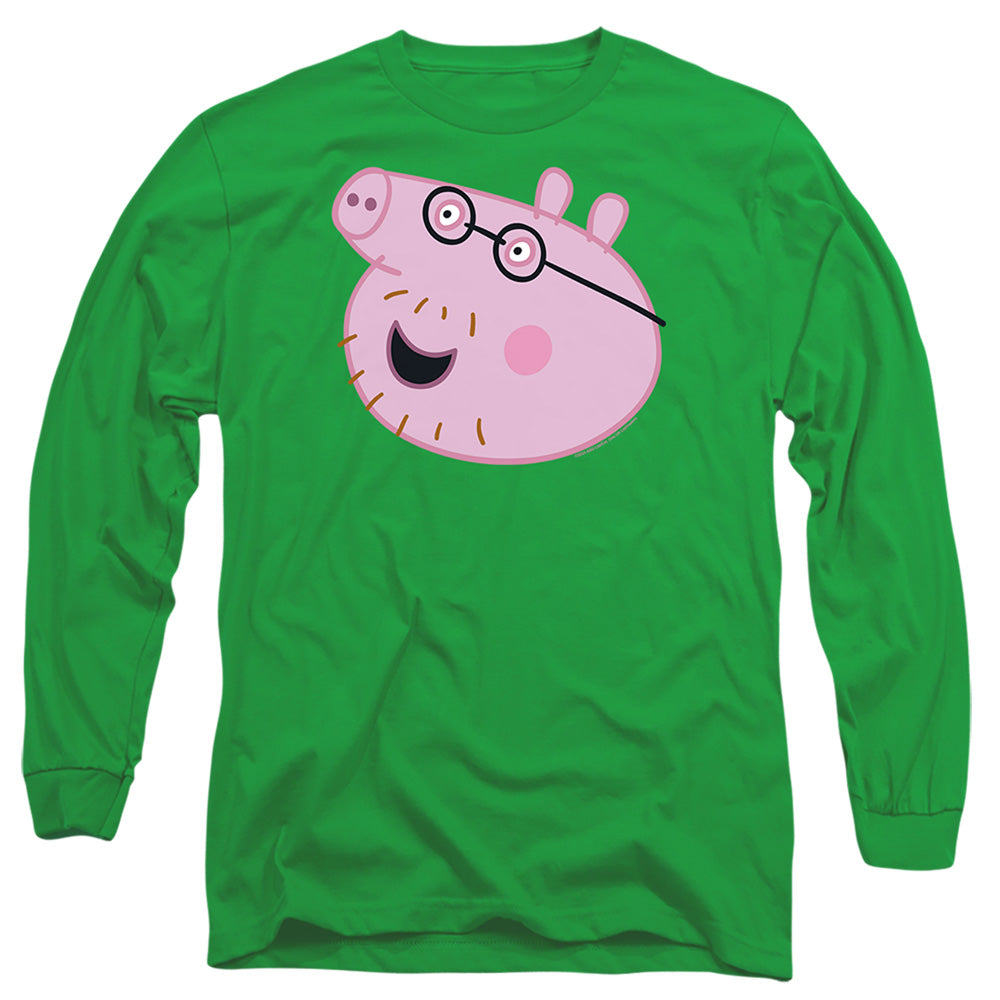 Peppa Pig Daddy Pig Face Long Sleeve T-Shirt