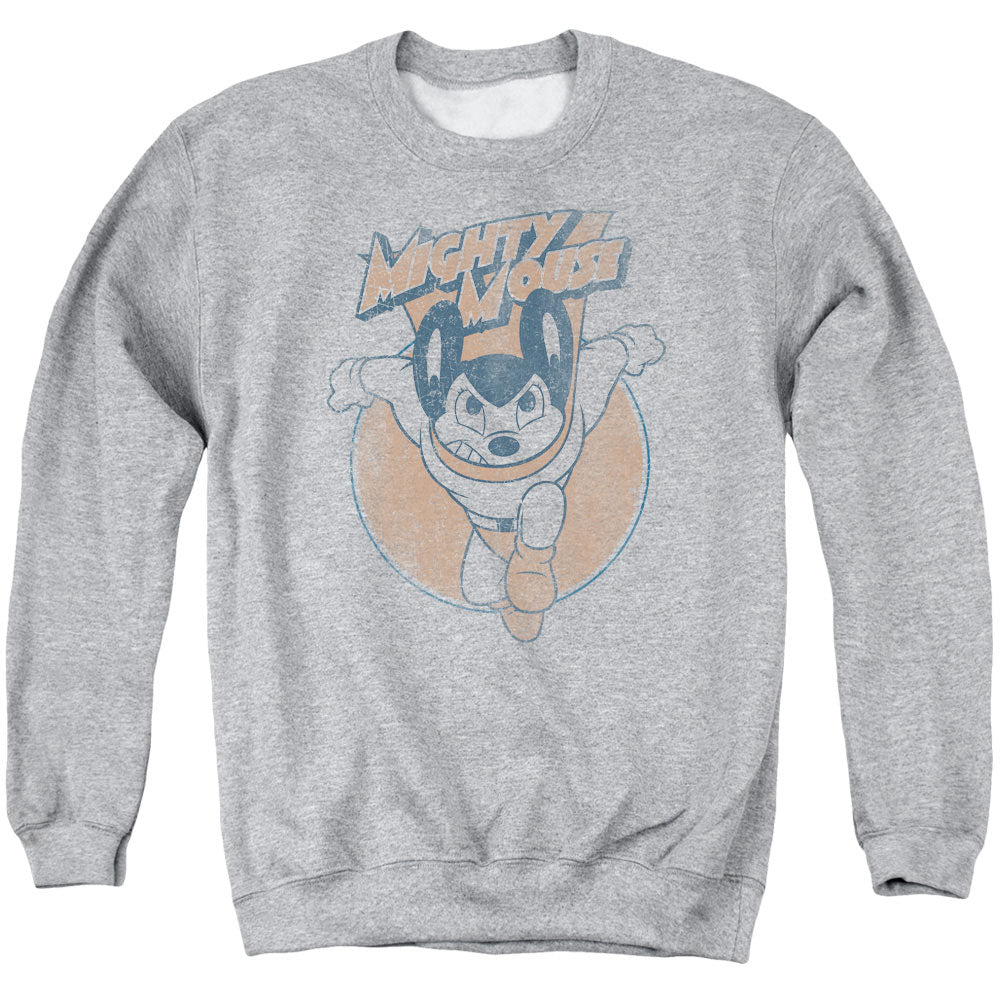 Mighty Mouse Flying with Purpose Crewneck Sweatshirt
