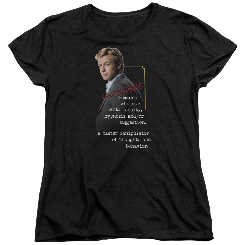 The Mentalist Definition Womens T-Shirt