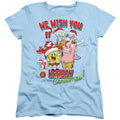 Spongebob Squarepants Crabby Christmas Womens T-Shirt