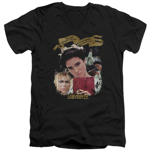 Labyrinth Dangers Untold V-Neck T-Shirt