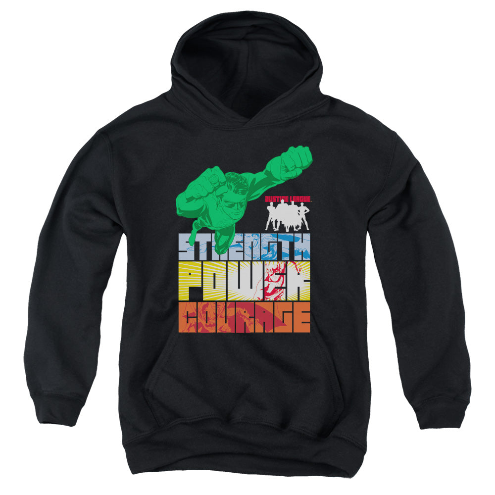 Justice League Heroic Qualities Youth Hoodie