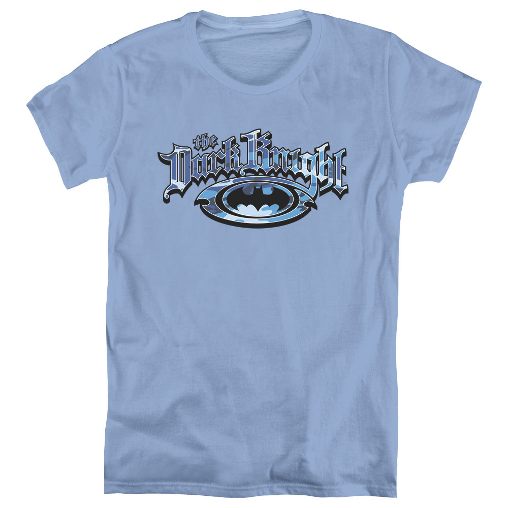 Batman Dark Knight Blue Camo Womens T-Shirt