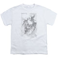 Superman Exploding Space Sketch Youth/Toddler T-Shirt