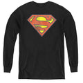 DC Comics Retro Supes Logo Distressed Youth Long Sleeve T-Shirt