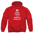 I Love Lucy Keep Calm And Watch Pullover Hoodie