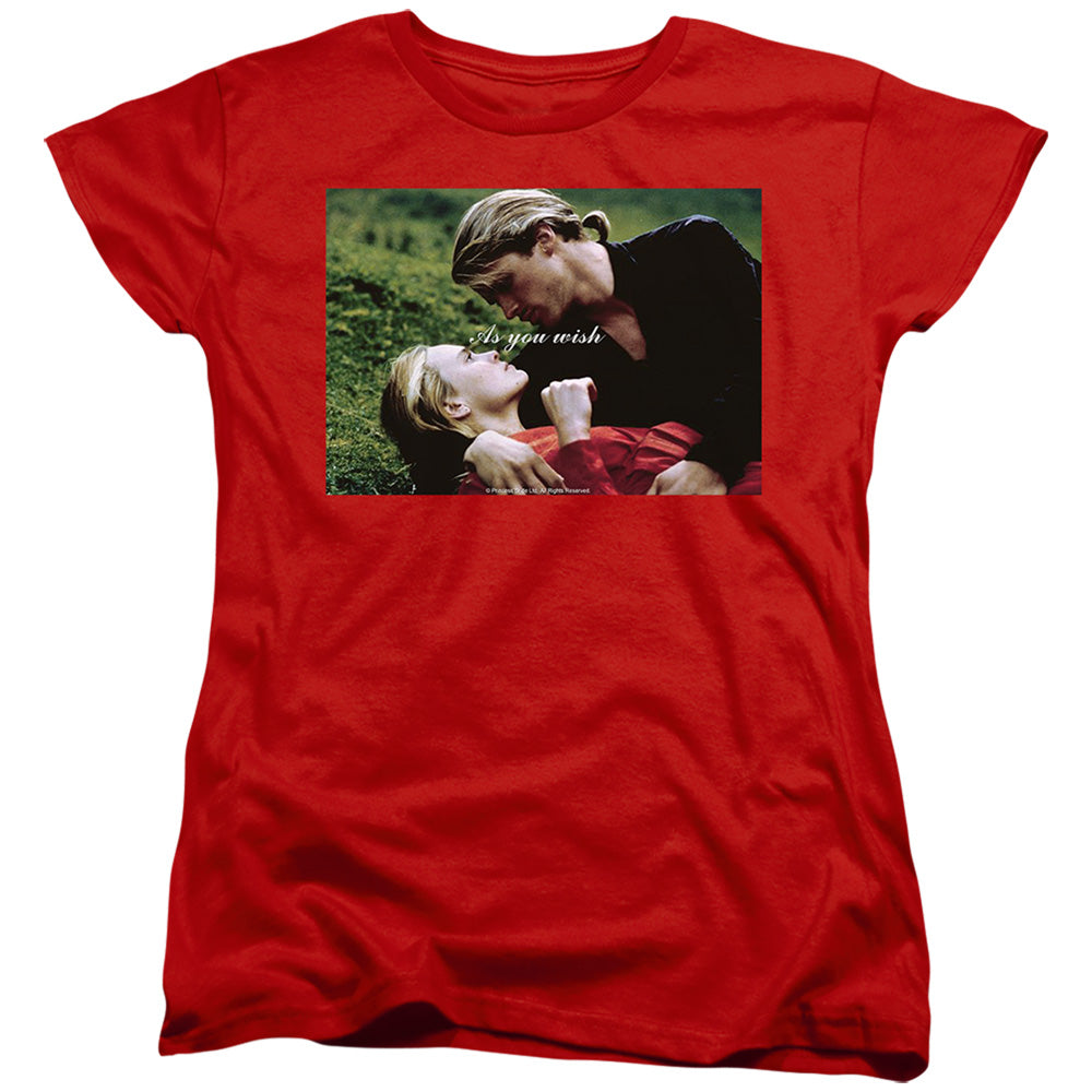 The Princess Bride As You Wish Photo Red Womens T-Shirt