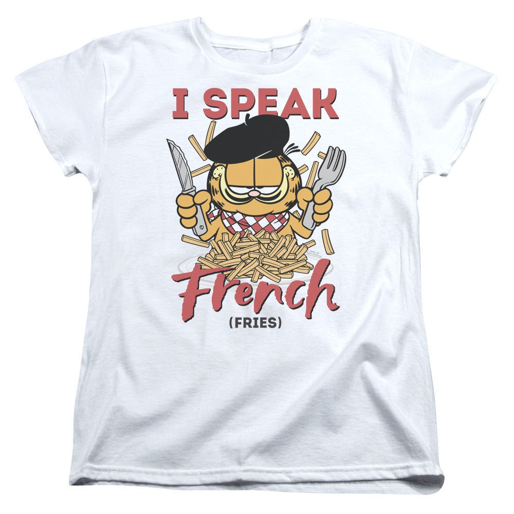 Garfield Speaking Love Womens T-Shirt