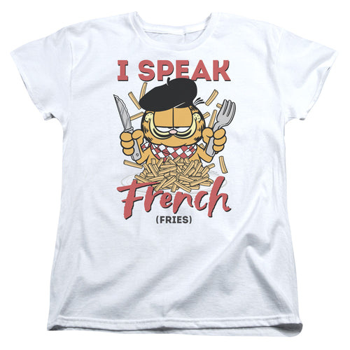 Garfield Speaking Love Womens T-Shirt