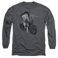 Betty Boop Biker Betty Motorcycle Club Long Sleeve T-Shirt