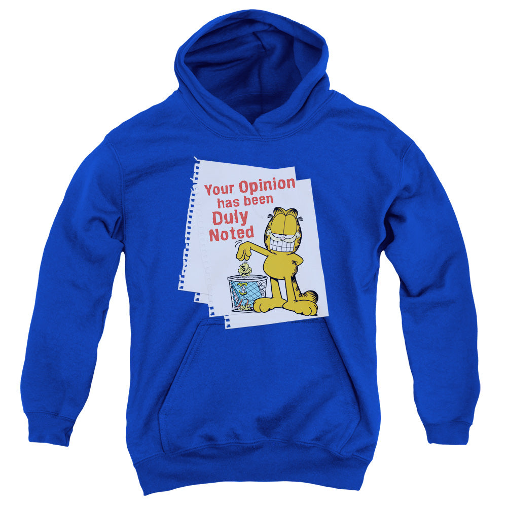 Garfield Duly Noted Youth Hoodie