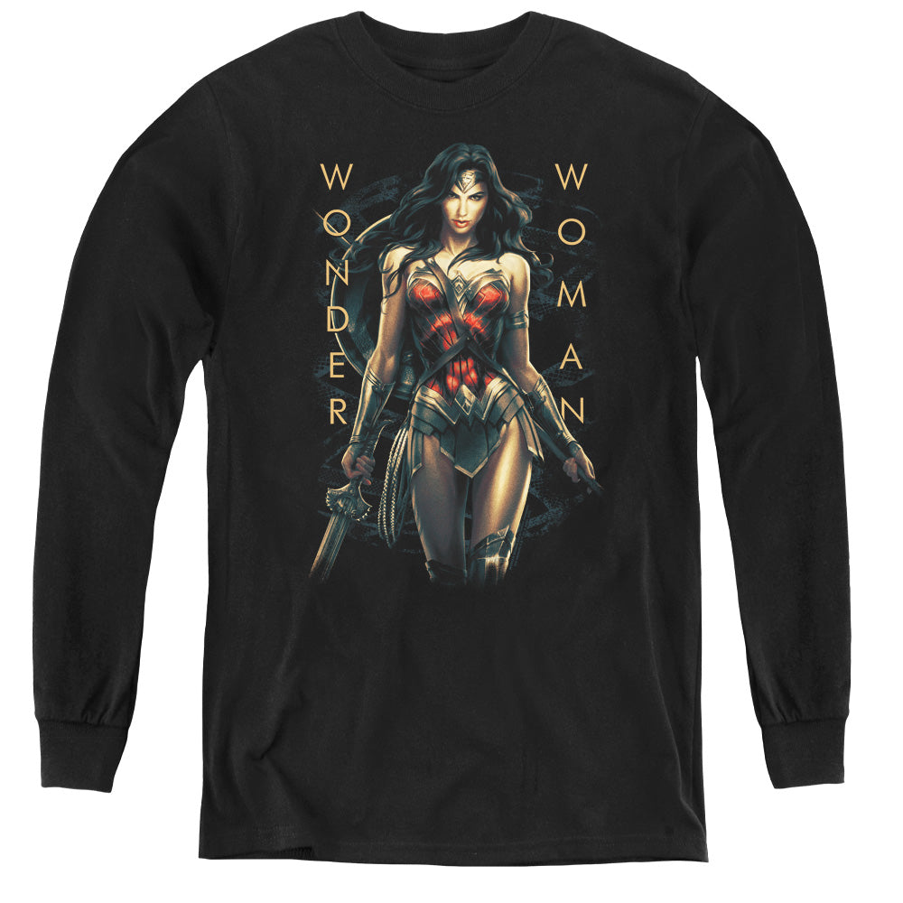 Wonder Woman (2017) Armed and Dangerous Youth Long Sleeve T-Shirt