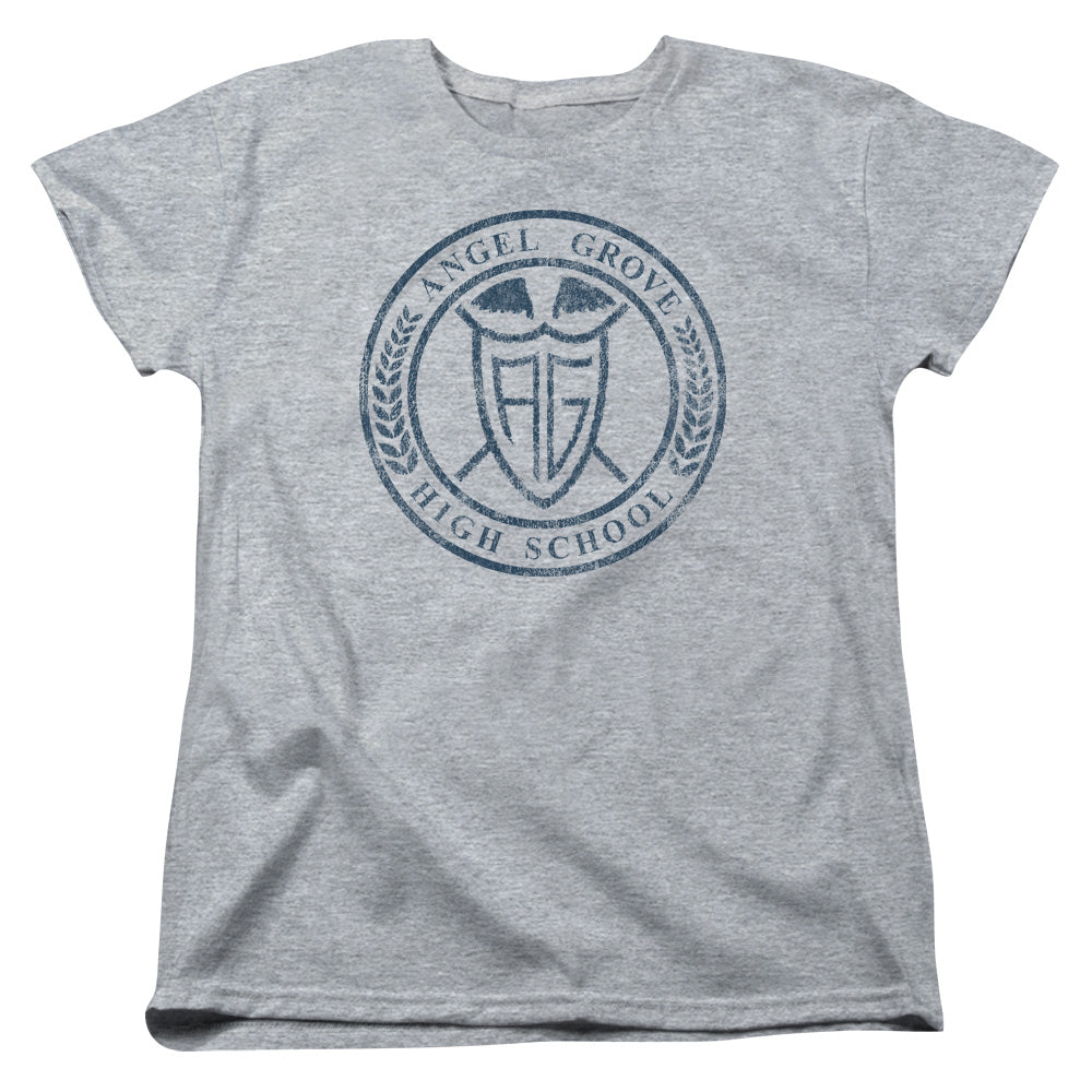 Mighty Morphin Power Rangers Angel Grove Hs Womens T-Shirt