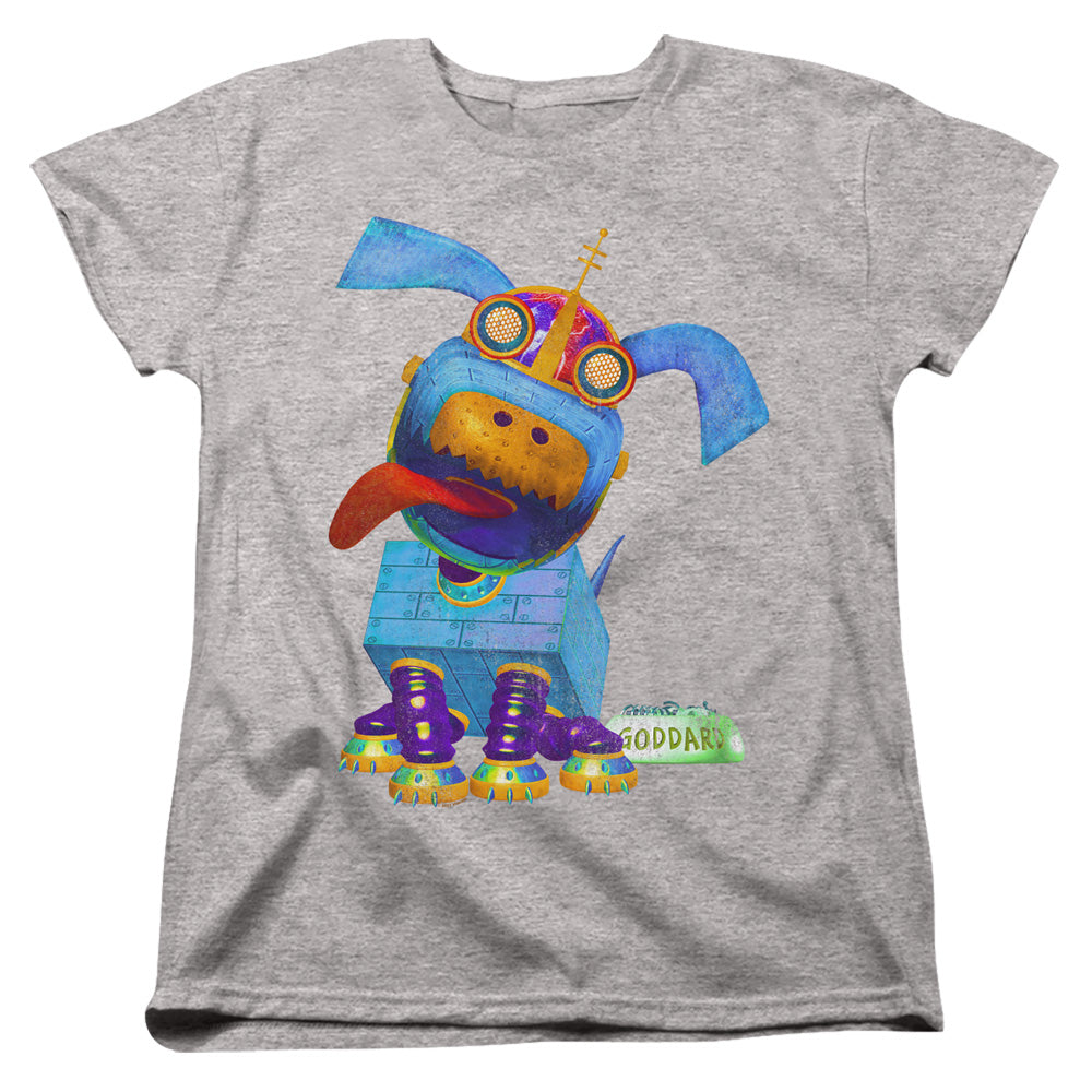 Jimmy Neutron Goddard Neon Womens T-Shirt
